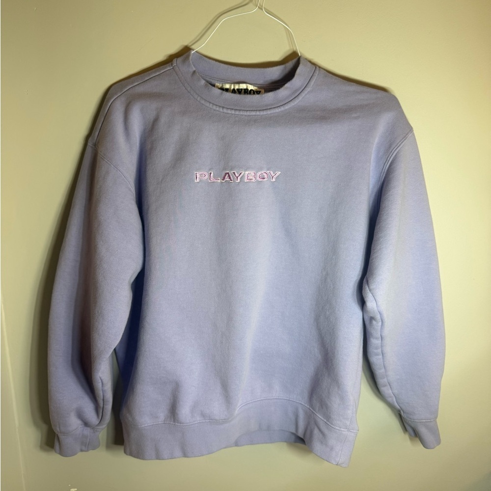 PacSun x Playboy Lavender Graphic Crewneck Sweatshirt – Retro Back Print